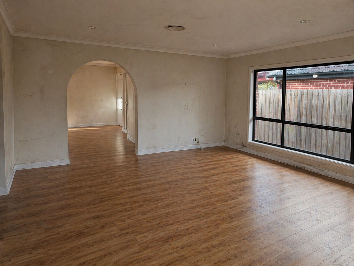 Living room before painting